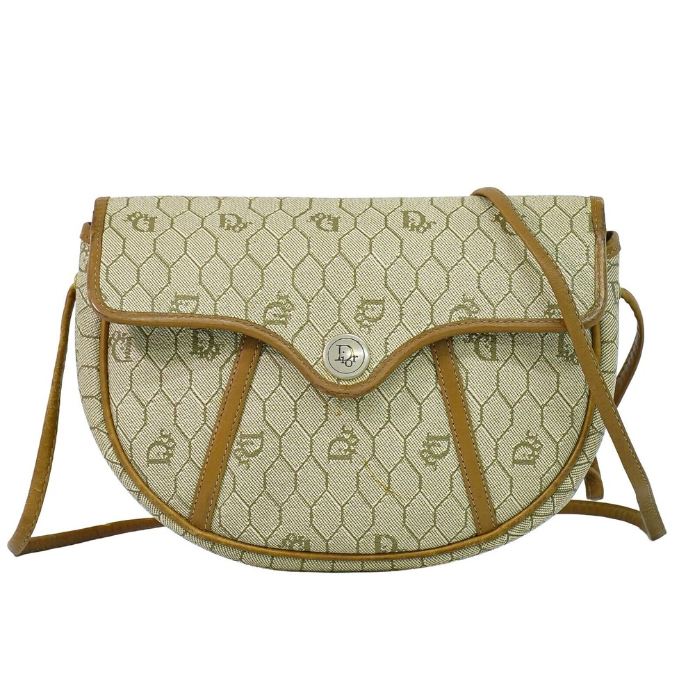 Christian Dior Vintage Honeycomb Canvas